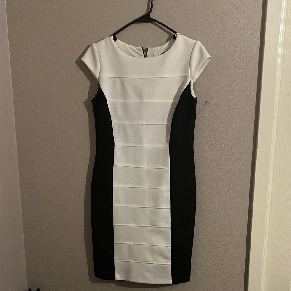 Studio One Black and White Mini Dress